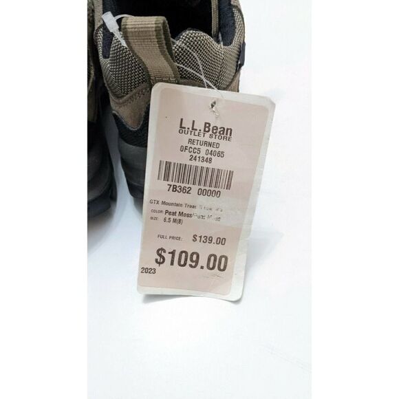 LL Bean Womens Hiking Boots, "Beans Best‎ Ever" GTX Mountain Treads Low 6.5 - Picture 3 of 7